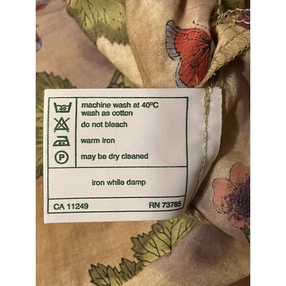 Y2K Laura Ashley Peasant Crop Top 8 Butterflies Berries Ivy Fairy Great Britain - Picture 12 of 13